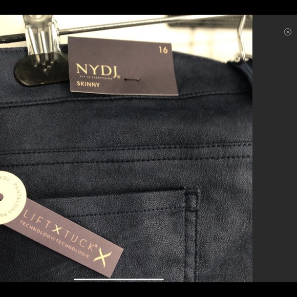 NWT NYDJ Alina skinny lift x tuck faux suede 16 - Picture 5 of 8